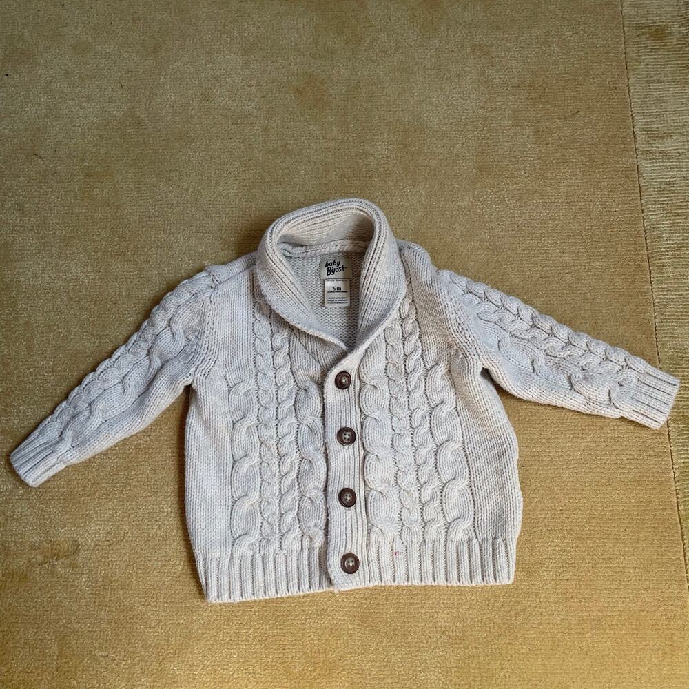 Baby 9 months cable knit cardigan